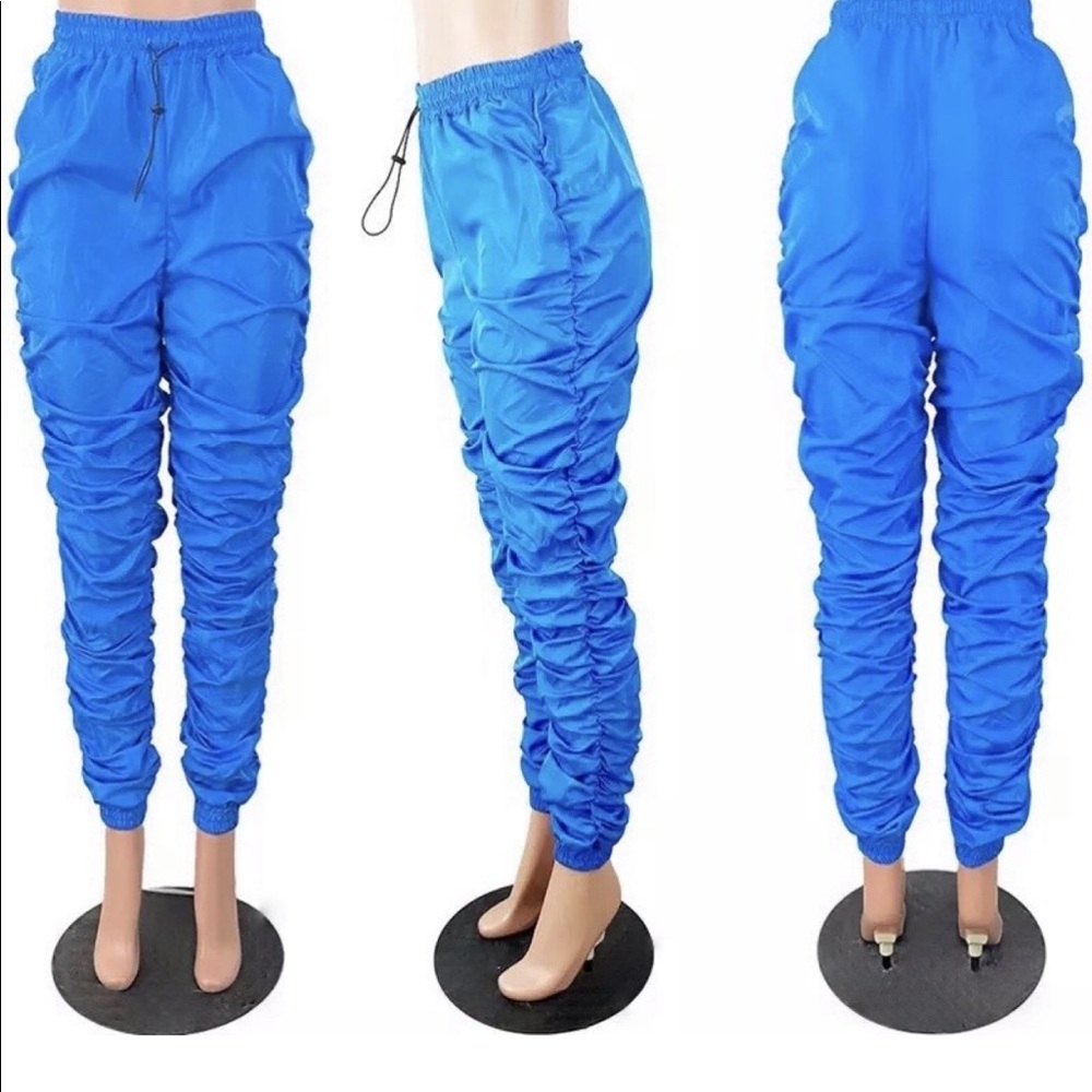 Persian Blue Ruched Pants